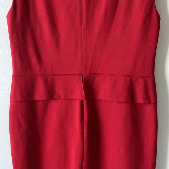 Lafayette 148 NY Sleeveless Red Sheath Dress size M - Picture 6 of 12